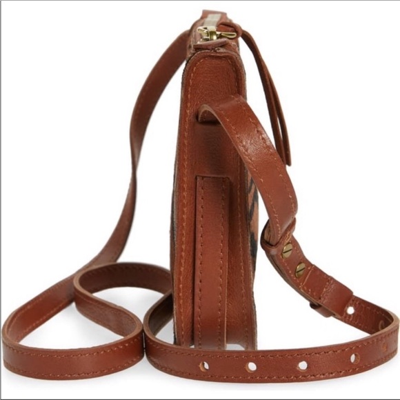 Madewell ~ Crossbody Leather Bag ~ Zebra Print Calf Hair ~ Brand New! - Picture 15 of 17